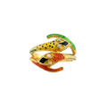 טבעת נחש צבעונית אמייל וינטג׳