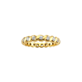 טבעת חוליית זהב ויהלומים