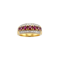 טבעת רובי יהלומים קלאסית