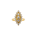 Bague marquise vintage élégante