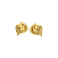 עגילי גלים אלגנטיים מזהב
